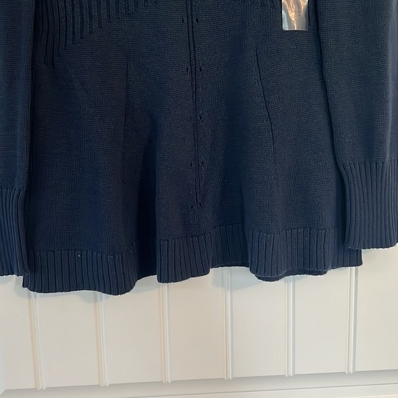 NWT Calvin Klein navy Blue Sweater Size Petite Small - Picture 3 of 9